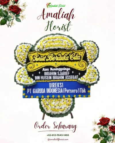Papan Bunga Duka di Singaparna